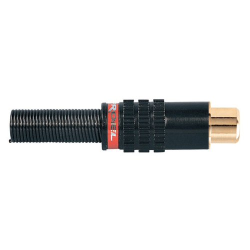 PROEL STAGE Presa volante RCA. Colore: Nero con anello rosso.