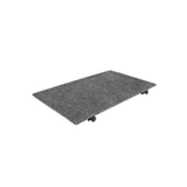 Gator Frameworks GFW-UTL-CART-LD Piano inferiore per carrelli utility con superficie piana antiscivolo