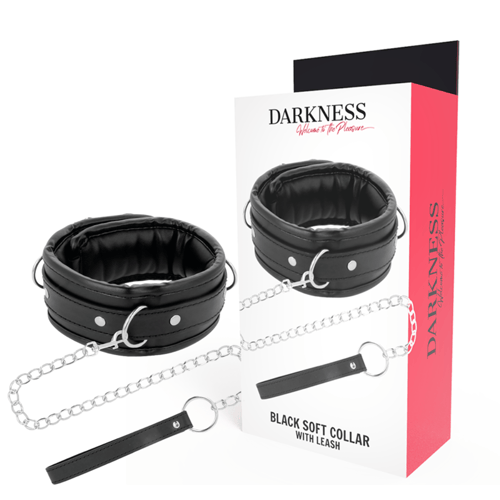 DARKNESS BONDAGE DARKNESS - COLLANA IN MORBIDA PELLE CON CATENA