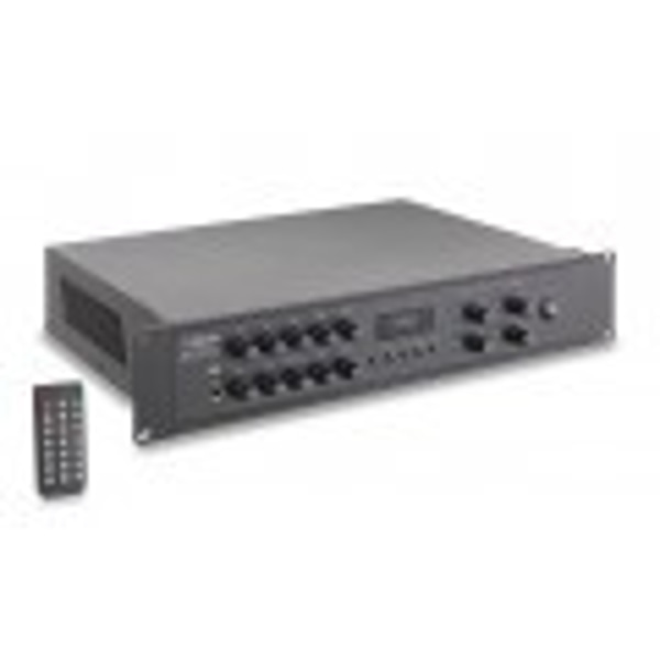 HELVIA Mixer-Amplificatore 4-Zone 120W 2-Unità Rack con DAB+/FM/USB/BT