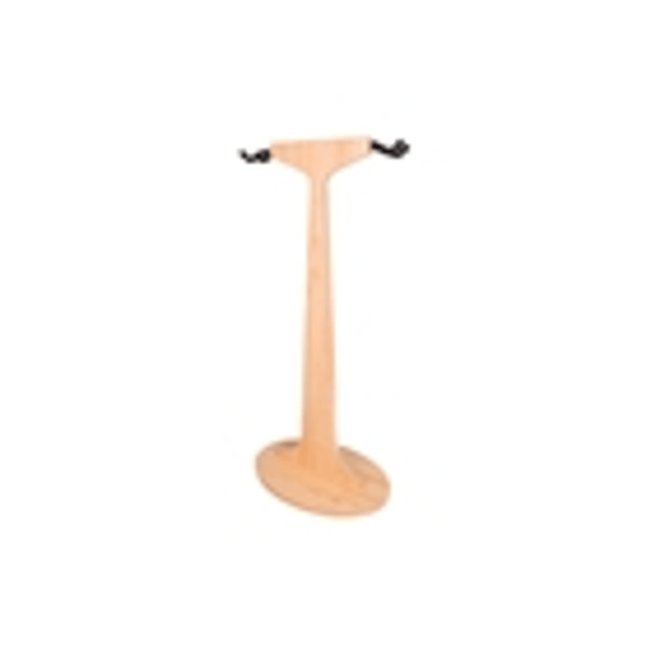 Gator Frameworks GFW-ELITEGTRHNGSTD-2X-MPL Stand appendi-chitarra doppio in finitura naturale acero opaco<br>