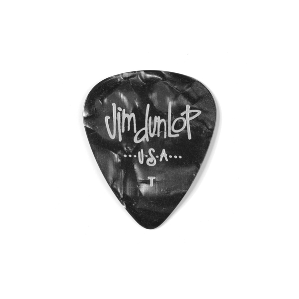 Dunlop 483P#02 Black Perloid - Thin
