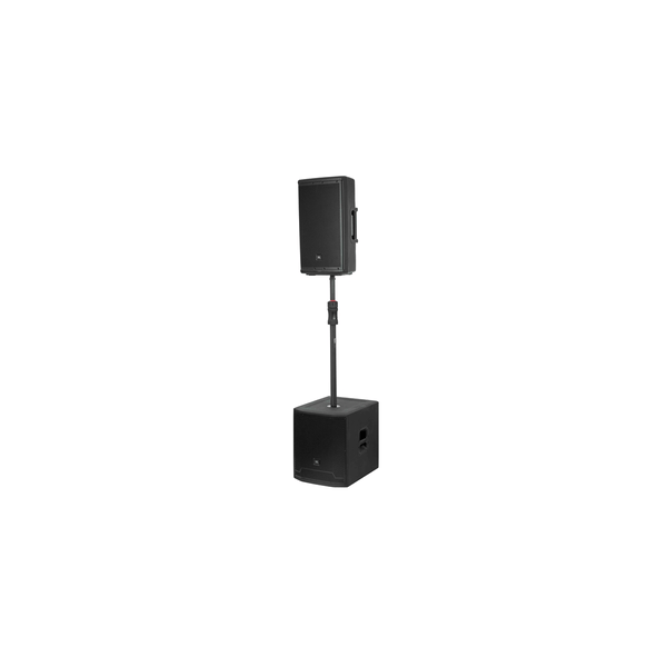 Gator Frameworks GFW-ID-SPKR-SPSET Coppia di pali per subwoofer regolabili con pistone di sollevamento<br>