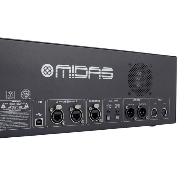 MIDAS DL32 STAGE BOX DIGITALE PER SERIE M32 CON 32 PREAMPLIFICATORI MICROFONICI 16 USCITE XLR OUT ULTRANET ADAT AESEBU MIDI
