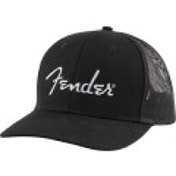 Cappello Fender con visiera con logo argento