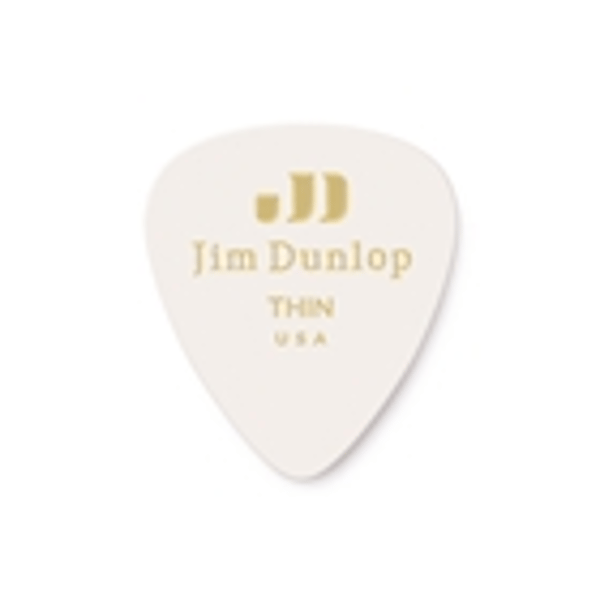 Dunlop 483R#01 White Classic - Thin