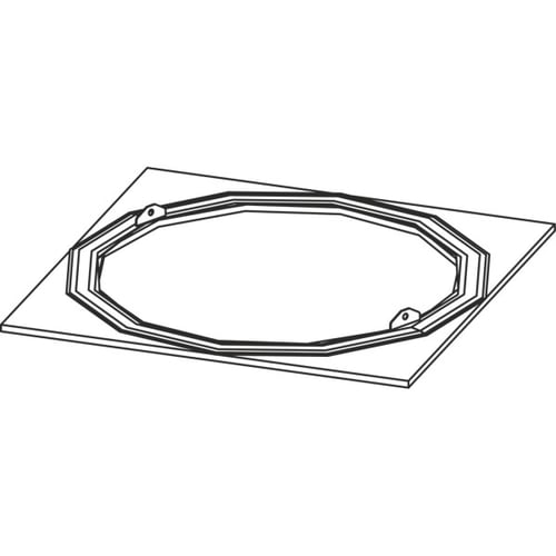 DAS ADATTATORE DI PANNELLO DA TETTO PER OVI-12-W, 600 X 600 (MM), BIANCO