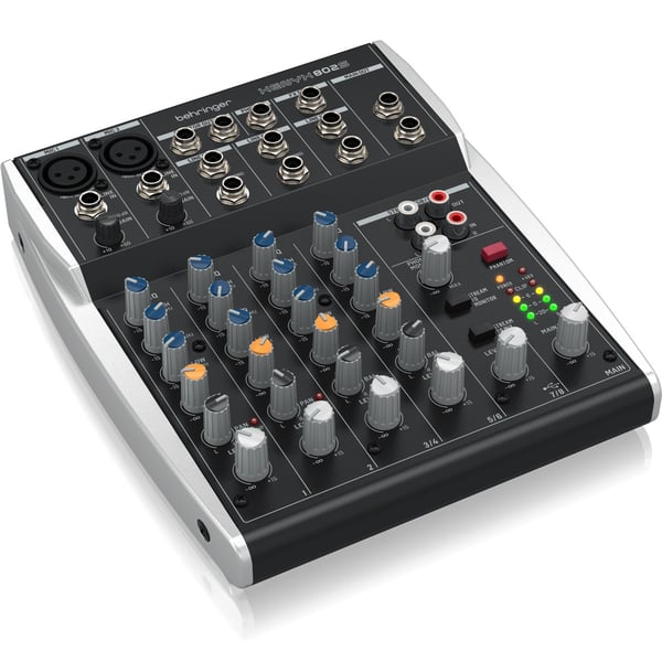 BEHRINGER XENYX 802S MIXER 8 INGRESSI CON INTERFACCIA STREAMING USB EX-DEMO