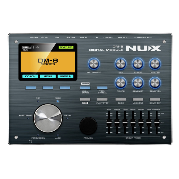 NUX Batteria elettronica con pelli Mesh