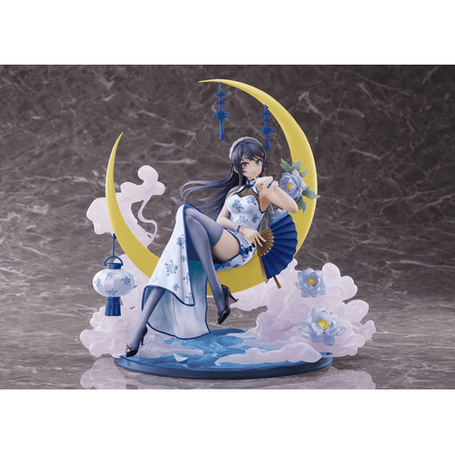 Rascal Does Not Dream of Bunny Girl Senpai PVC Statue 1/7 Mai Sakurajima White Mandarin Dress Ver. 25 cm