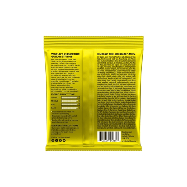 Ernie Ball 3627 Beefy Slinky Nckl Wnd 3 Pk 11 54
