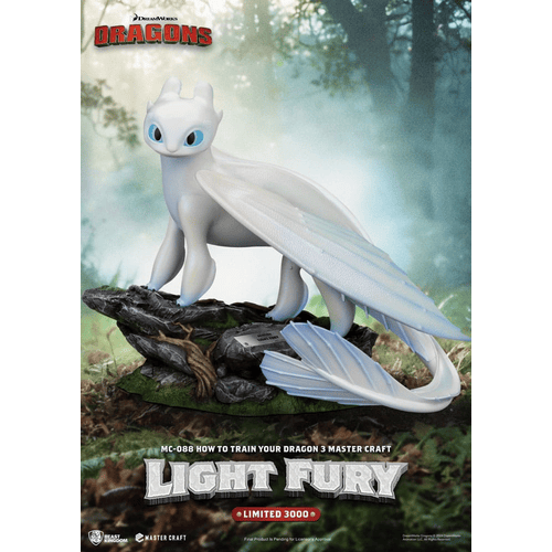 Drachenzähmen leicht gemacht 3 Master Craft Statue Light Fury 29 cm