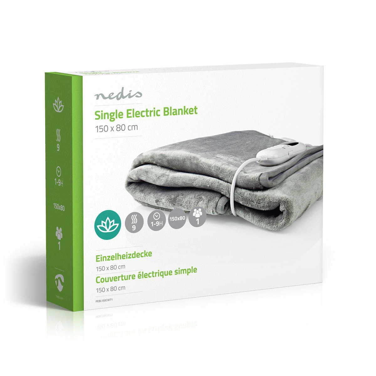 Cosi Home Coperta termica elettrica 200 x 150 cm - spegnimento automatico, protezione dal surriscaldamento, lavabile, in sherpa e pile, 10 livelli di riscaldamento con telecomando - Blu Cosi Home Coperta termica elettrica 200 x 150 cm - spegnimento automatico, protezione dal surriscaldamento, lavabile, in sherpa e pile, 10 livelli di riscaldamento con telecomando - Blu