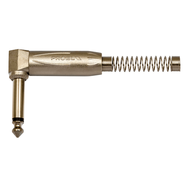 PROEL STAGE Nuovo Jack Mono professionale ad angolo 90° Ø 6,3mm.-1/4 interamente in metallo.