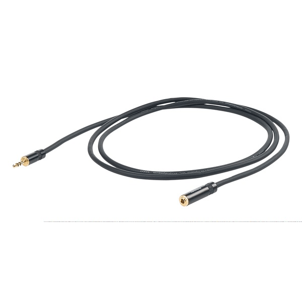 PROEL STAGE Cavo audio professionale EXTENSION con connessioni spina jack Stereo Ø 3.5 mm Yongsheng - presa jack Stereo Ø 3.5 mm Yongsheng. Lunghezza: 3 metri. Colore disponibile: Nero. Altre lunghezze disponibili: visualizzare le specifiche tecniche