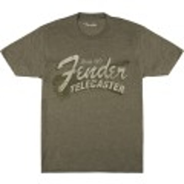T-Shirt Fender Since 1951 Telecaster Military Heather Green, L
