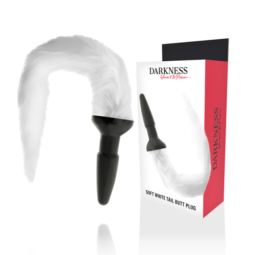 DARKNESS ANAL DARKNESS - PLUG ANALE IN SILICONE CON CODA BIANCA
