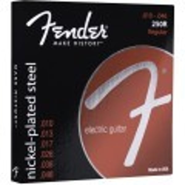 FENDER Muta per chitarra Super 250, acciaio nichelato, Ball End, scalatura 250R .010-.046, (6)