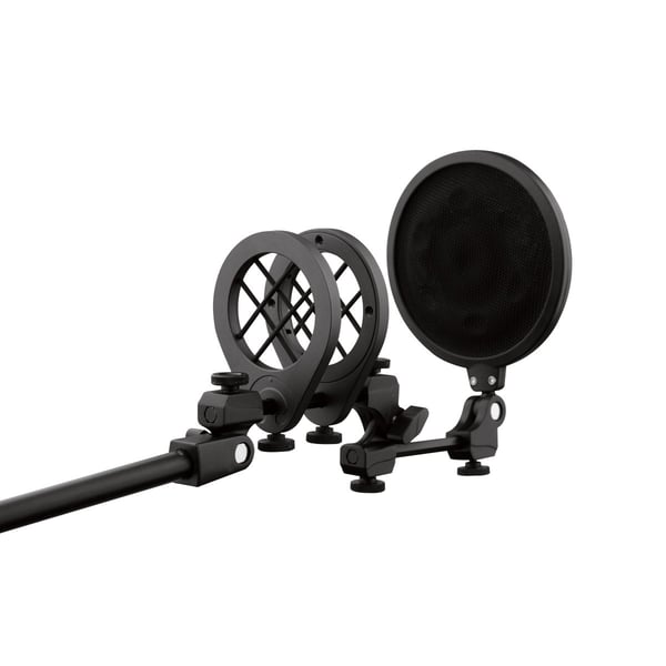 SOUNDSATION Sistema di sospensione universale per microfono con filtro antipop integrato