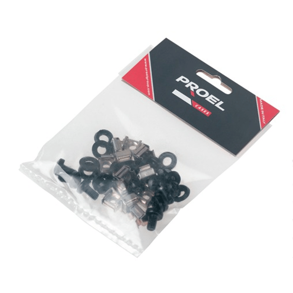PROEL STAGE Kit di montaggio rack, composto da n. 12 AC104, n. 12 AC106B e n. 12 AC106C.