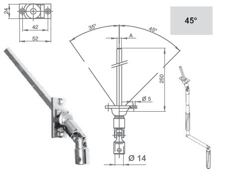 Snodo montato su asta di manovra - Foto 2 di 2