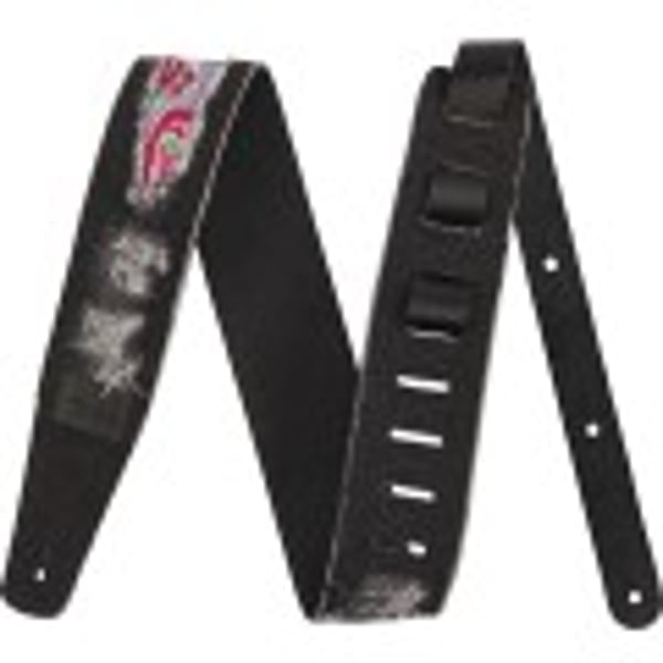 Tracolla in denim strappato Fender® x Wrangler®, Black