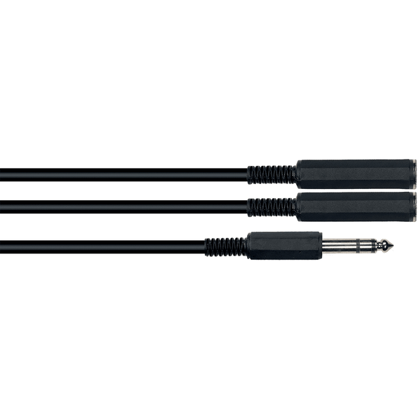 Yellow Cable B2FST Cavo Y Stereo 2x TS (Mono) Femmina/1x Jack TRS (Stereo)