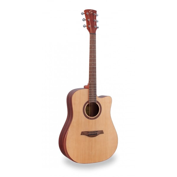 SOUNDSATION Chitarra acustica dreadnought amplificata con armrest in mogano. Modello EDGE ST DNCE-NT