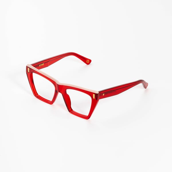 Kyme Zara Red - Handmade Italian Sunglasses