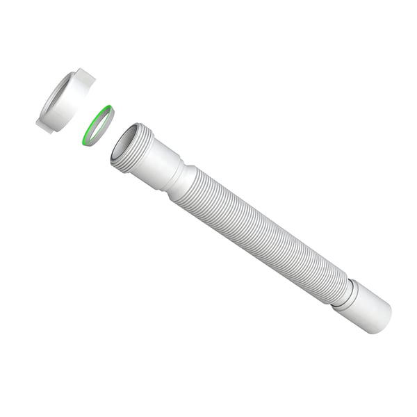 TUBO FLESSIBILE ED ESTENSIBILE C/GHIERA PLASTICA. Misura 1"1/2 x D. 40 mm