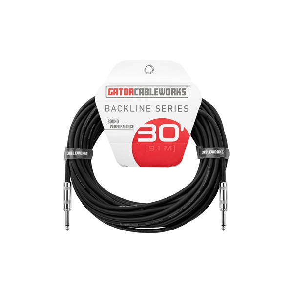 Gator Cableworks GCWB-INS-30 Cavo strumento jack dritto/dritto 9 m Serie Backline