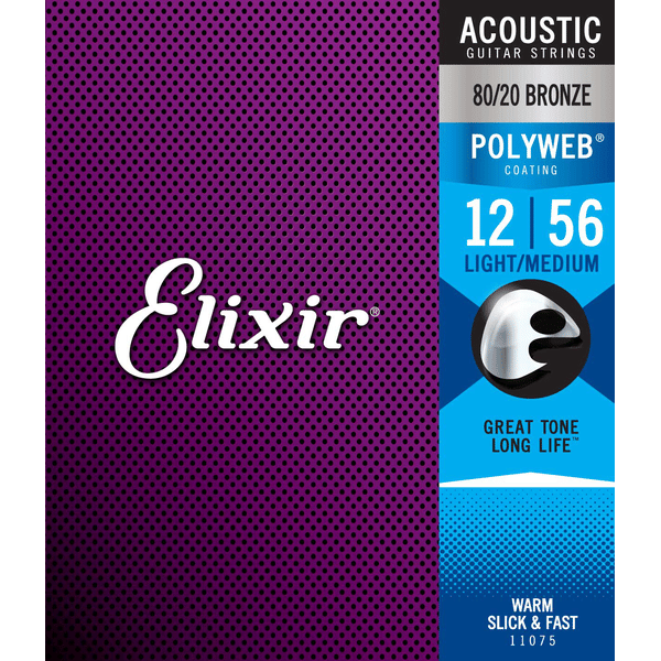 ELIXIR 11075 ACOUSTIC 80/20 BRONZE POLYWEB