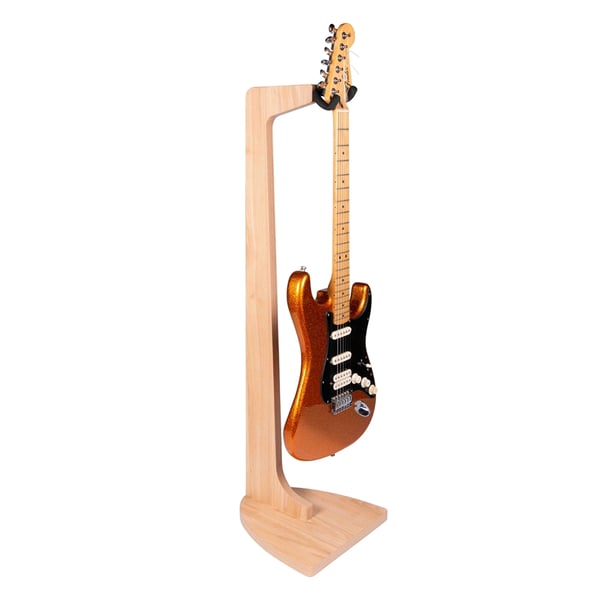 Gator Frameworks GFW-ELITEGTRHNGSTD-MPL Stand appendi-chitarra in finitura naturale acero opaco&lt;br&gt;