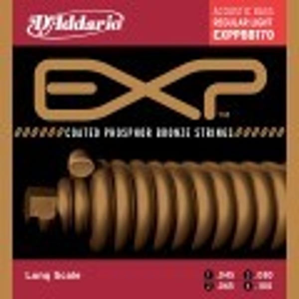 D'ADDARIO Phosphor Bronze Coated Acoustic Bass Strings, Long Scale, 45-100