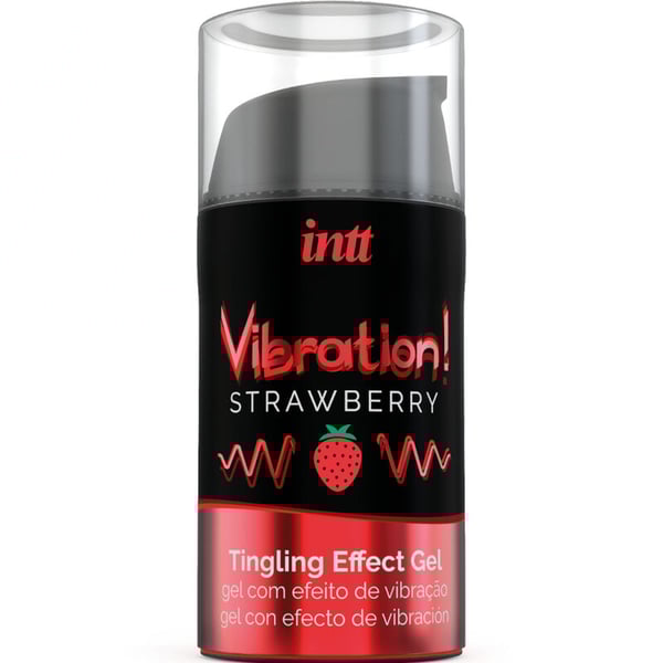 INTT - POTENTE ESTIMULANTE ÍNTIMO GEL VIBRADOR LIQUIDO FRESA 15ML