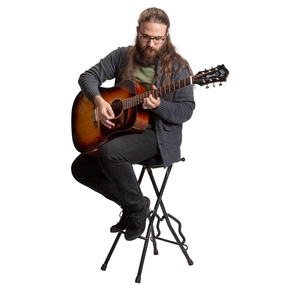 Gator Frameworks GFW-GTRSTOOL Sgabello per chitarra con supporto<br>