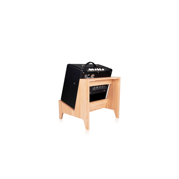 Gator Frameworks GFW-ELITEGTRAMPSM-MPL Stand per amplificatore combo Small in finitura Natural Maple Matte<br>