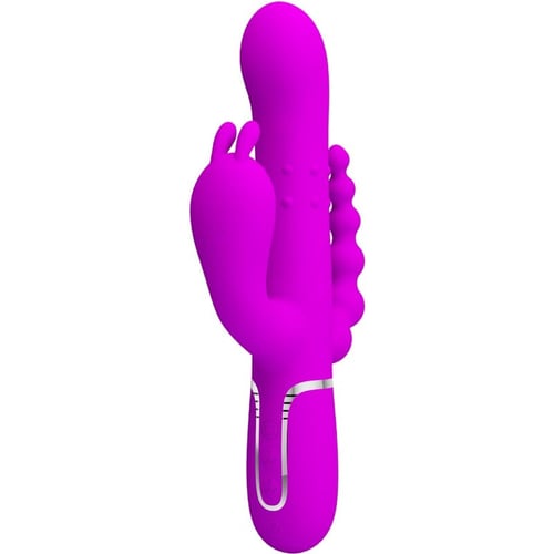 PRETTY LOVE FLIRTATION PRETTY LOVE - CAMMY VIBRATORE TRIPLO MULTIFUNZIONE 4 IN 1 ROSA