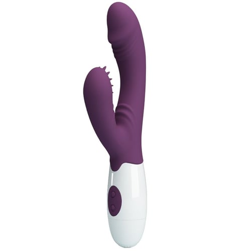 PRETTY LOVE - ANDRE VIBRADOR RABBIT &amp; ESTIMULADOR PUNTO G MORADO