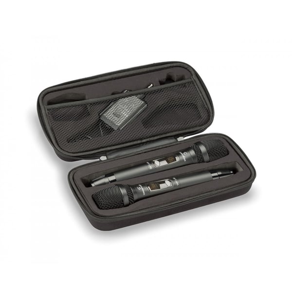 SOUNDSATION Sistema wireless compatto UHF doppio con 2x16 canali - 606-613.5MHz. Modello POCKETMIC U16HH-A2