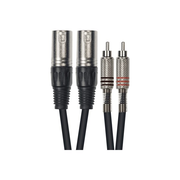 Yellow Cable K09-3 Cavo Segnale 2x RCA maschio/2x XLR Maschio 3 m