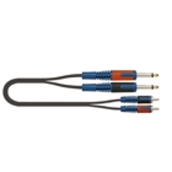 Quik Lok RKSA/130-5 - 2 Jack Mono/2 RCA Maschio
