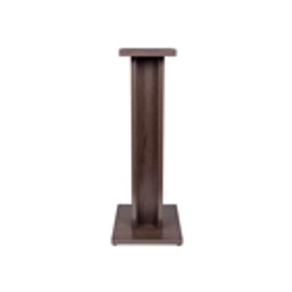 Gator Frameworks GFW-ELITESPKSTMN-BRN Coppia di supporti per monitor da studio in legno con finitura marrone scuro<br>