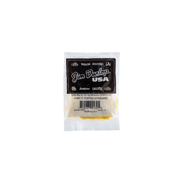 Dunlop 418R Tortex Standard Yellow .73