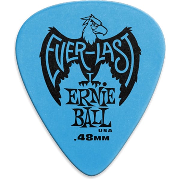 Ernie Ball 9181 Plettri Everlast Blue 0.48mm Busta da 12