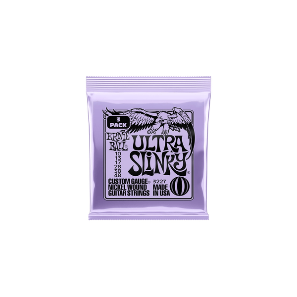 Ernie Ball 3227 Ultra Slinky Nckl Wnd 3 Pk 10 48