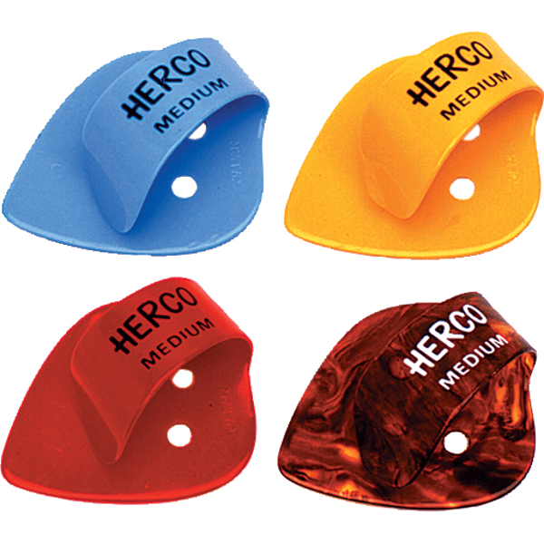HE114 Herco Flat Thumbpicks Extra Heavy Box/24