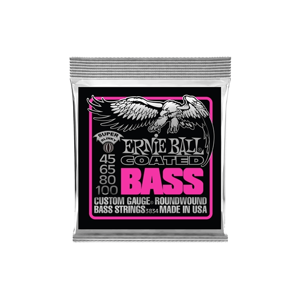 Ernie Ball 3834 Super Slinky Coated 45-100