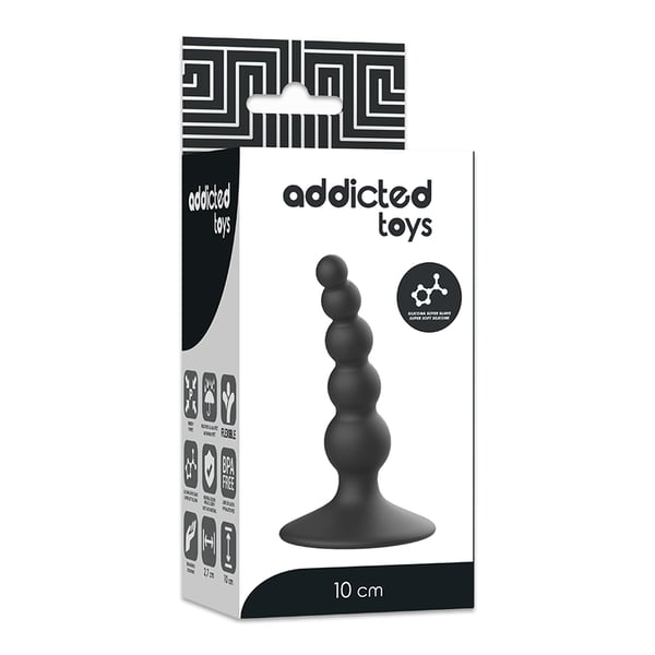 ADDICTED TOYS ANAL SEXUELLER PLUG 10CM SCHWARZ