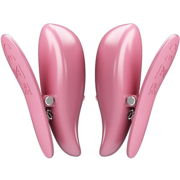 PRETTY LOVE - CAILEY PINZAS PARA PEZONES 10 VIBRACIONES CONTROL REMOTO ROSA